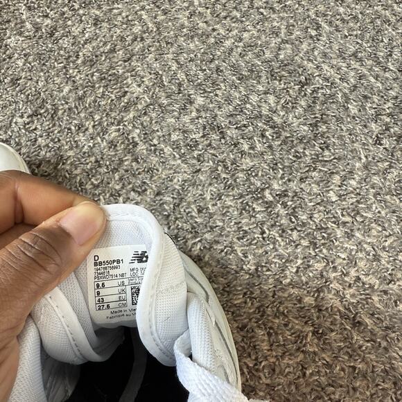 New Balance 550 White Sneakers Shoe BB550PB1 Men’s Size 9.5 D US Casual - Picture 9 of 9